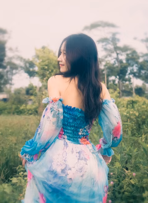 Blusa Ciganinha Floral Verde